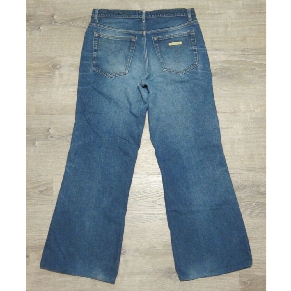 TRUE VINTAGE CALVIN KLEIN JEANS MOM JEAN BOOTCUT FLARE MADE IN USA 32"